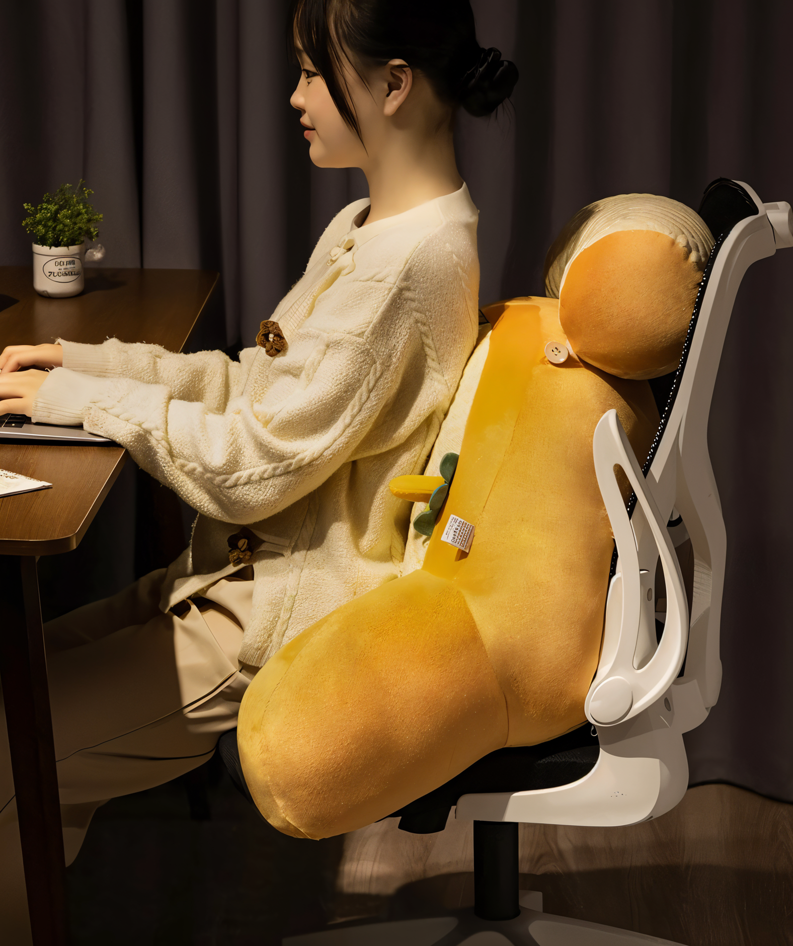 FlexCush - Ergonomisches Taillenkissen - Multifunktionales Plüschkissen für Ultimative Entspannung