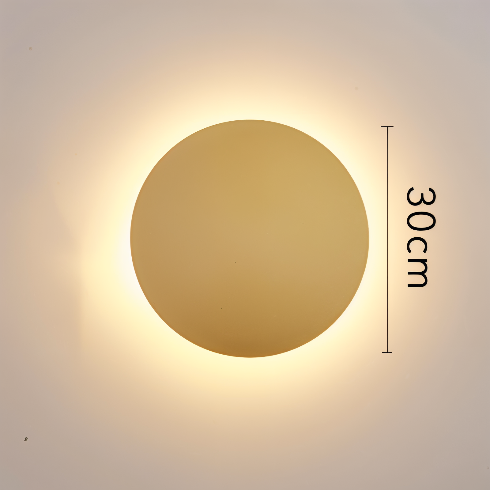 FullHalo Wandleuchte - Runde Schwarz/Weiß/Gold Metall LED Wandlampe - Modernes Wandlampen Design