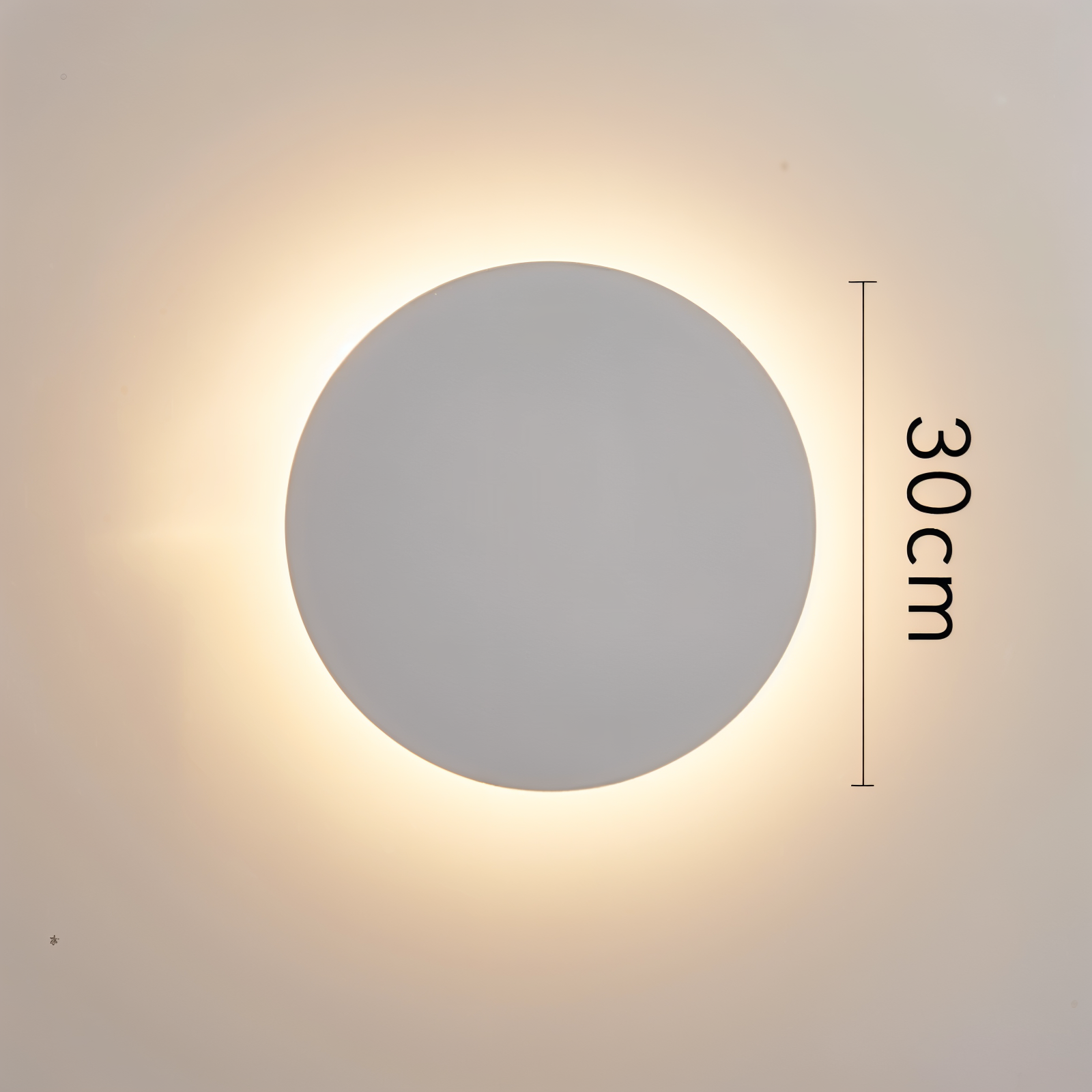 FullHalo Wandleuchte - Runde Schwarz/Weiß/Gold Metall LED Wandlampe - Modernes Wandlampen Design