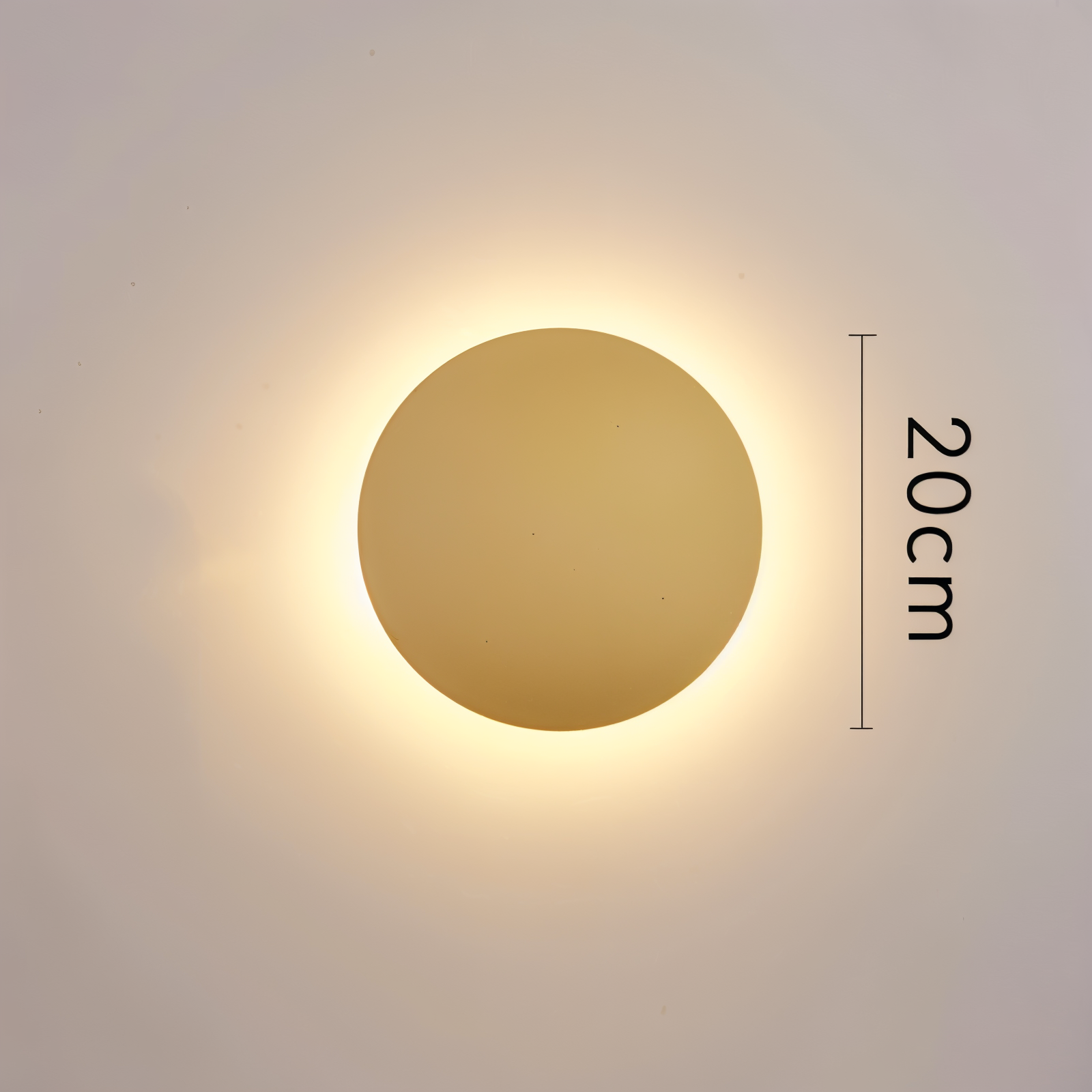 FullHalo Wandleuchte - Runde Schwarz/Weiß/Gold Metall LED Wandlampe - Modernes Wandlampen Design