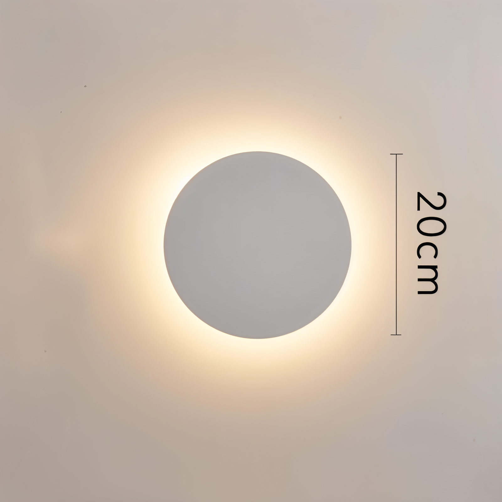 FullHalo Wandleuchte - Runde Schwarz/Weiß/Gold Metall LED Wandlampe - Modernes Wandlampen Design