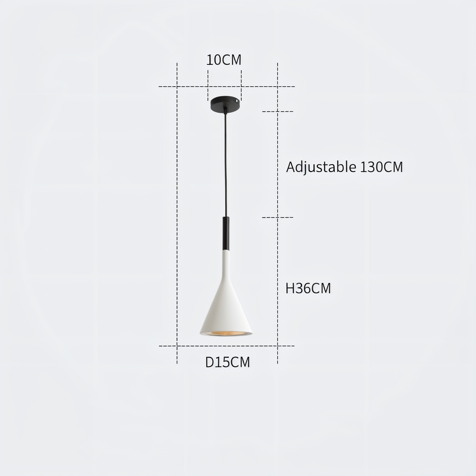 Moderne Konische Pendelleuchte - Nordische Deckenleuchte
