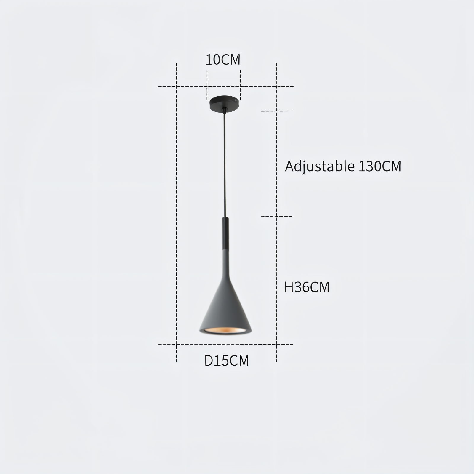 Moderne Konische Pendelleuchte - Nordische Deckenleuchte