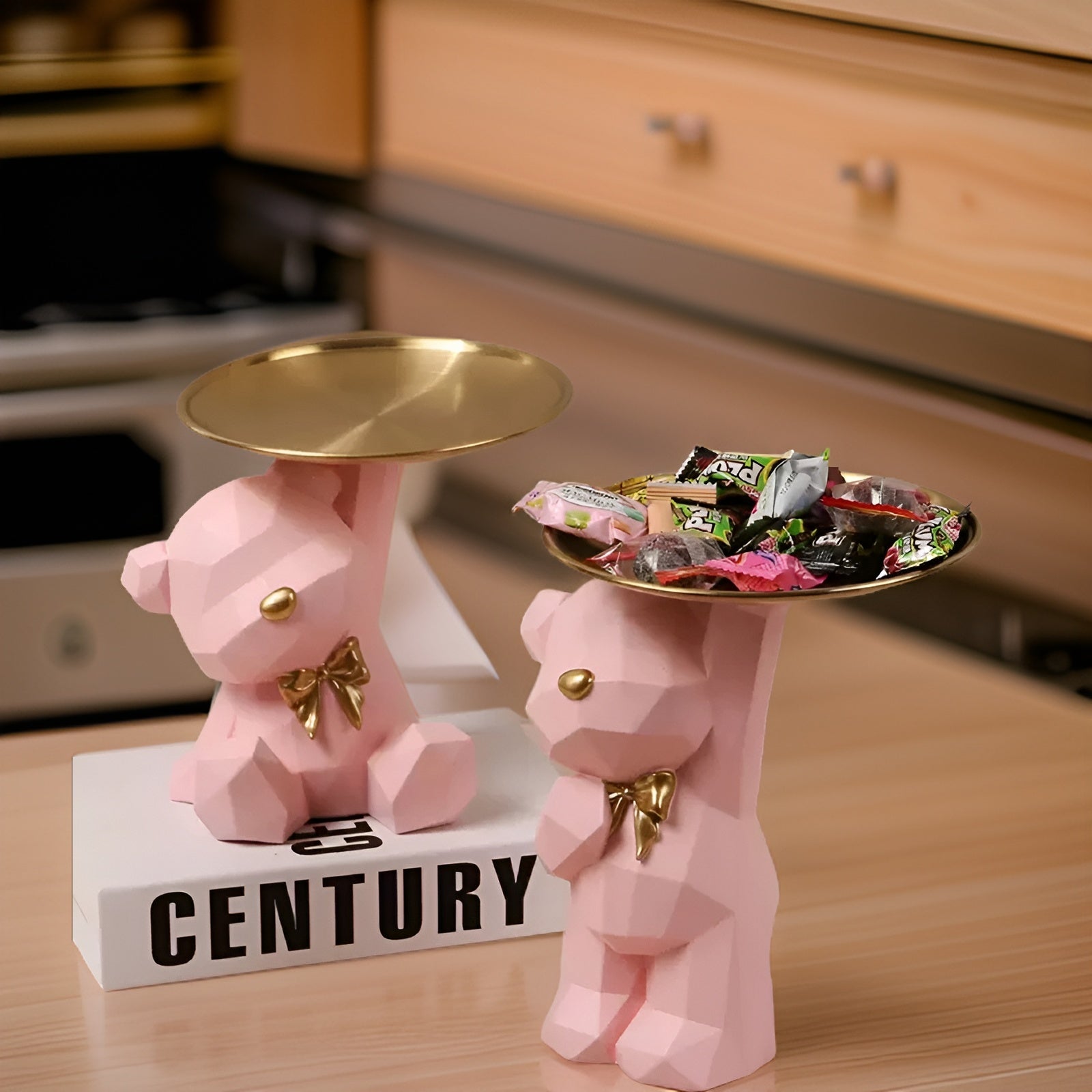 Geometric Bear - Multifunktionale Dekoration und Schlüssel Halter Geometrischer Bär