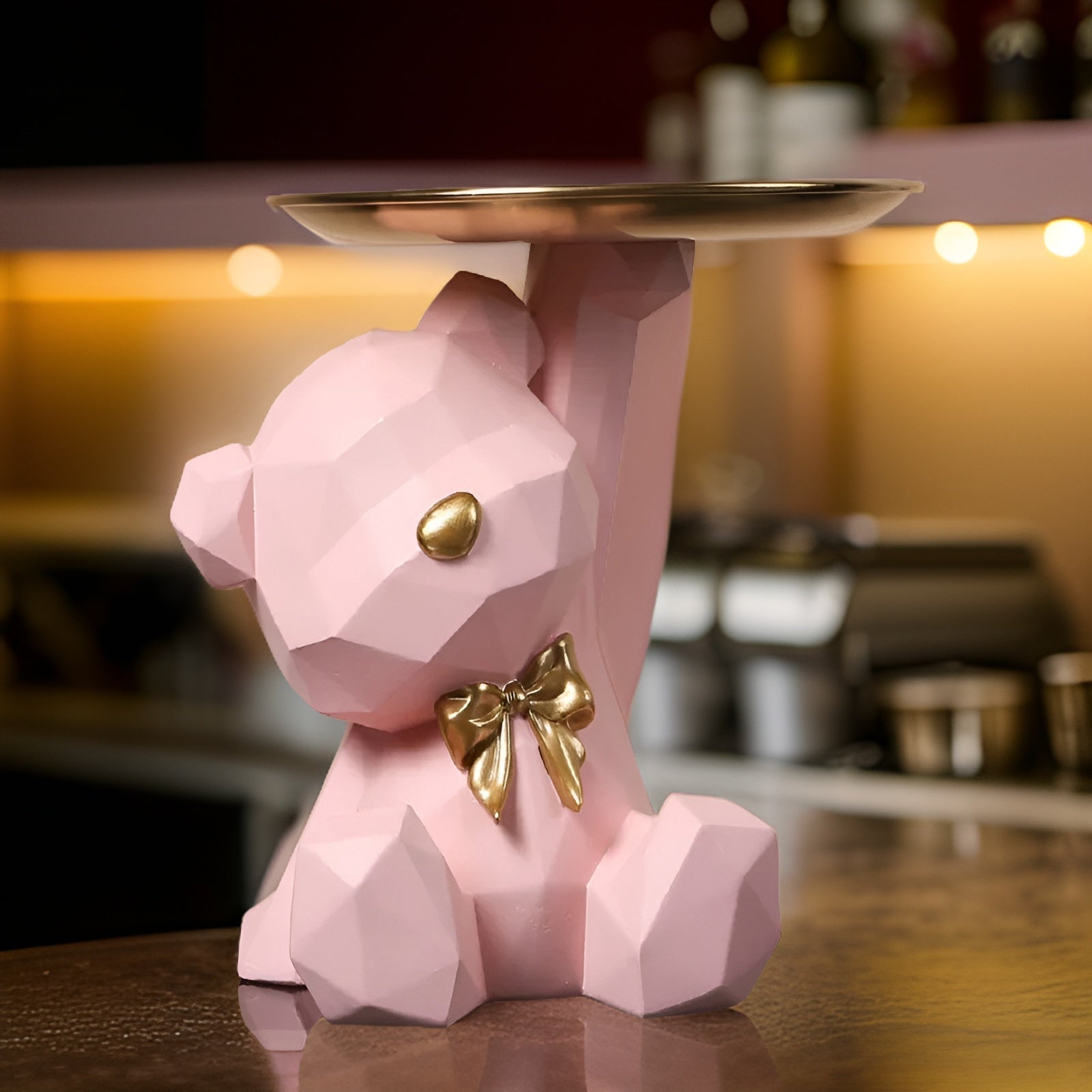 Geometric Bear - Multifunktionale Dekoration und Schlüssel Halter Geometrischer Bär