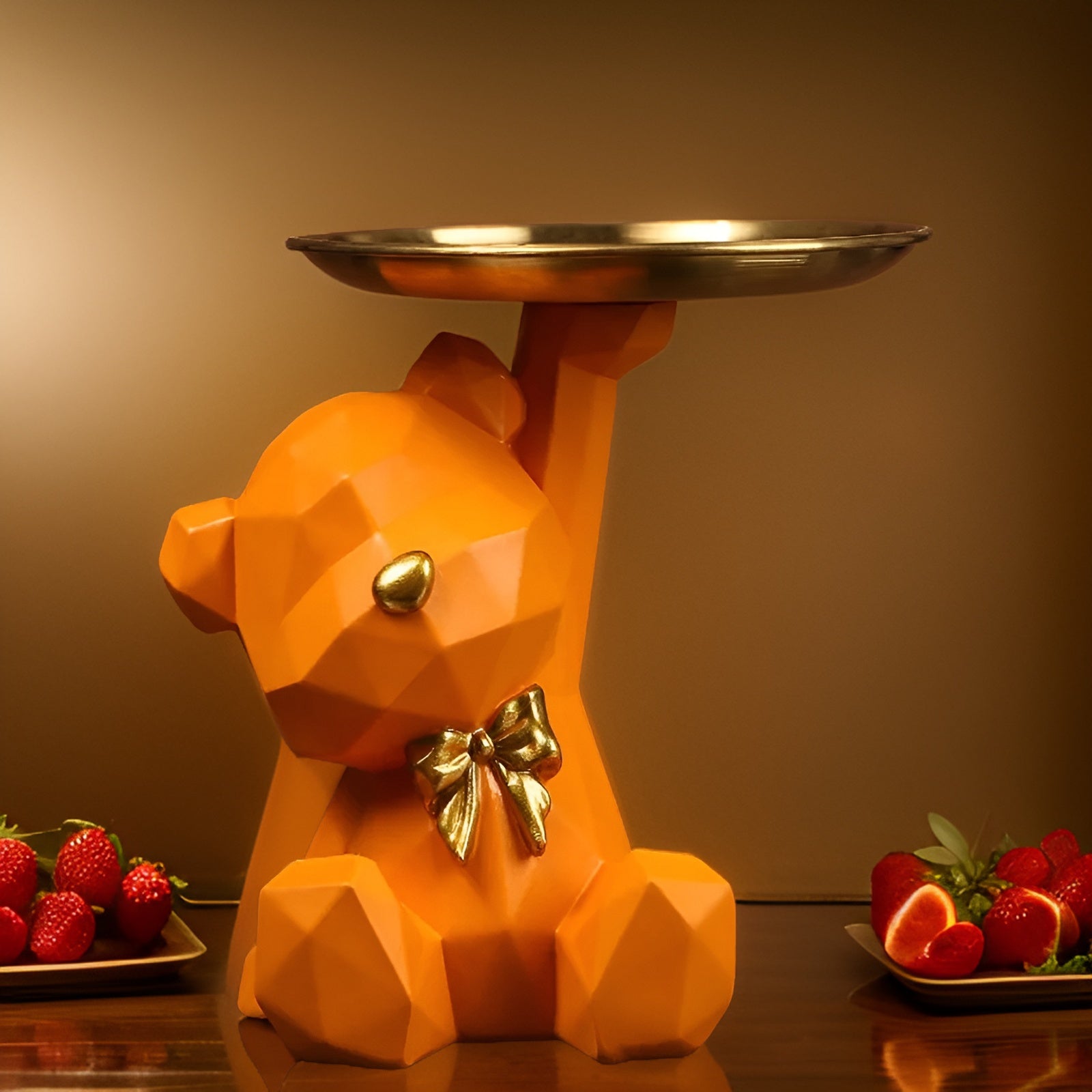 Geometric Bear - Multifunktionale Dekoration und Schlüssel Halter Geometrischer Bär