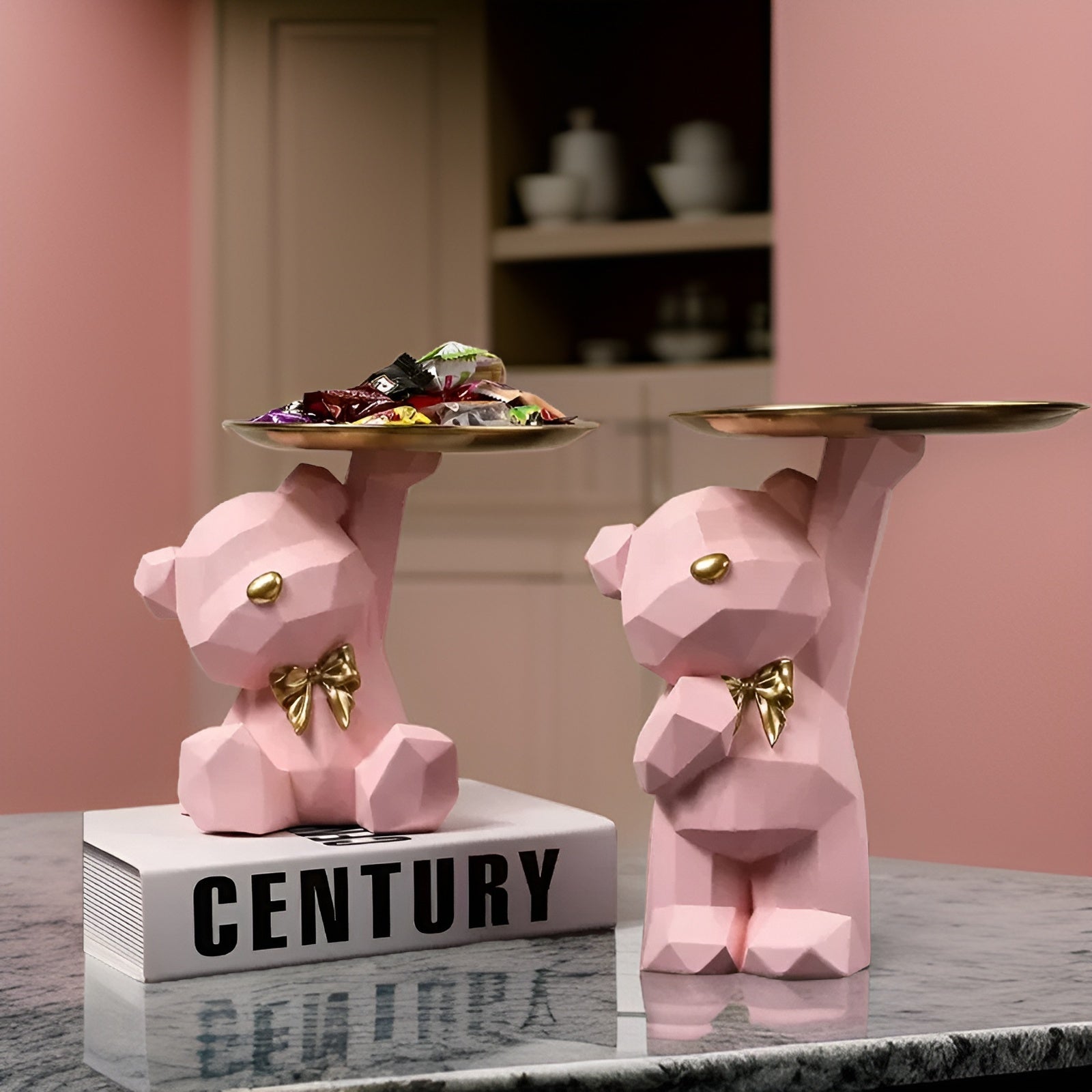 Geometric Bear - Multifunktionale Dekoration und Schlüssel Halter Geometrischer Bär