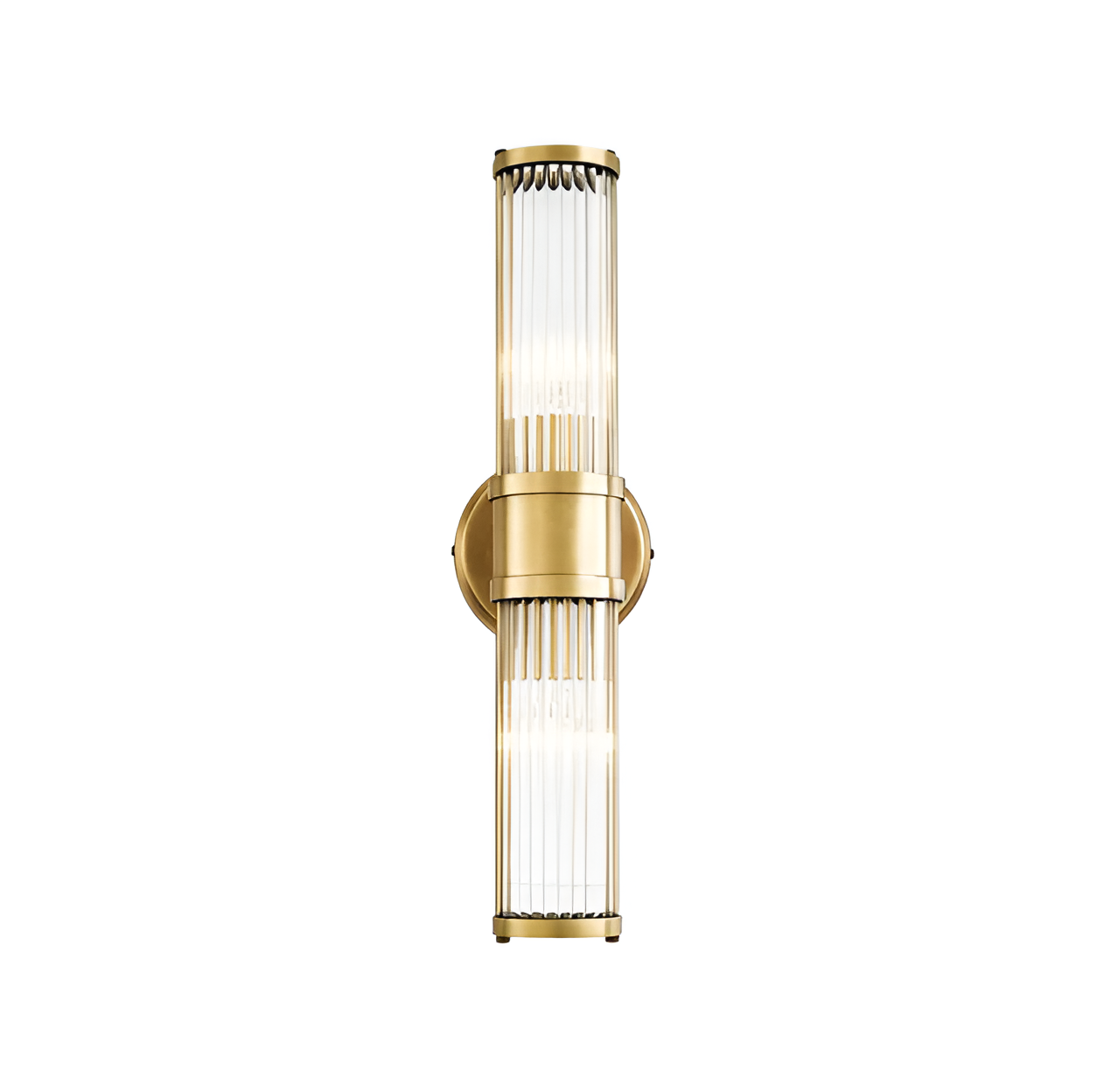 Luxuriöse Goldkristall Wandleuchte - Moderne Gerippte Wandlampe - E14 Wandleuchten LED