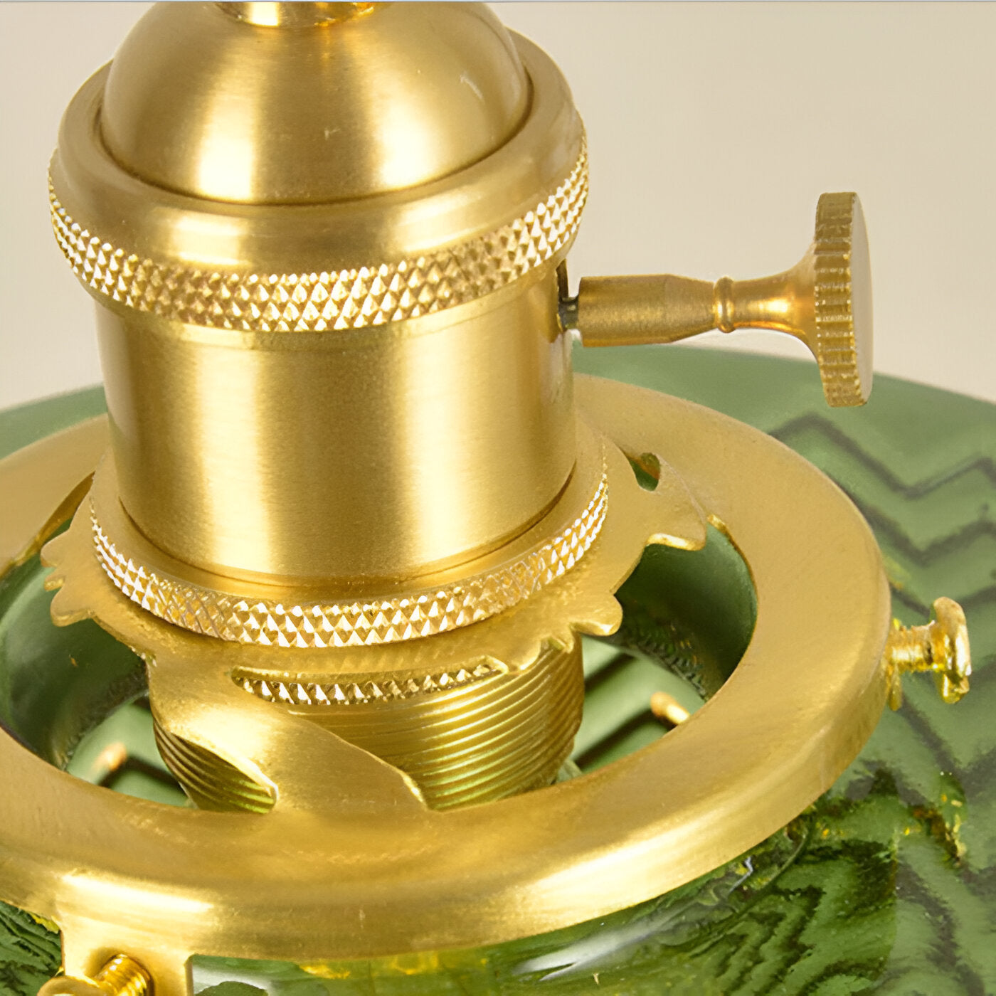 GlamourGlass Pendelleuchte - Vintage Grün Hängelampe - Zylindrische Leuchte