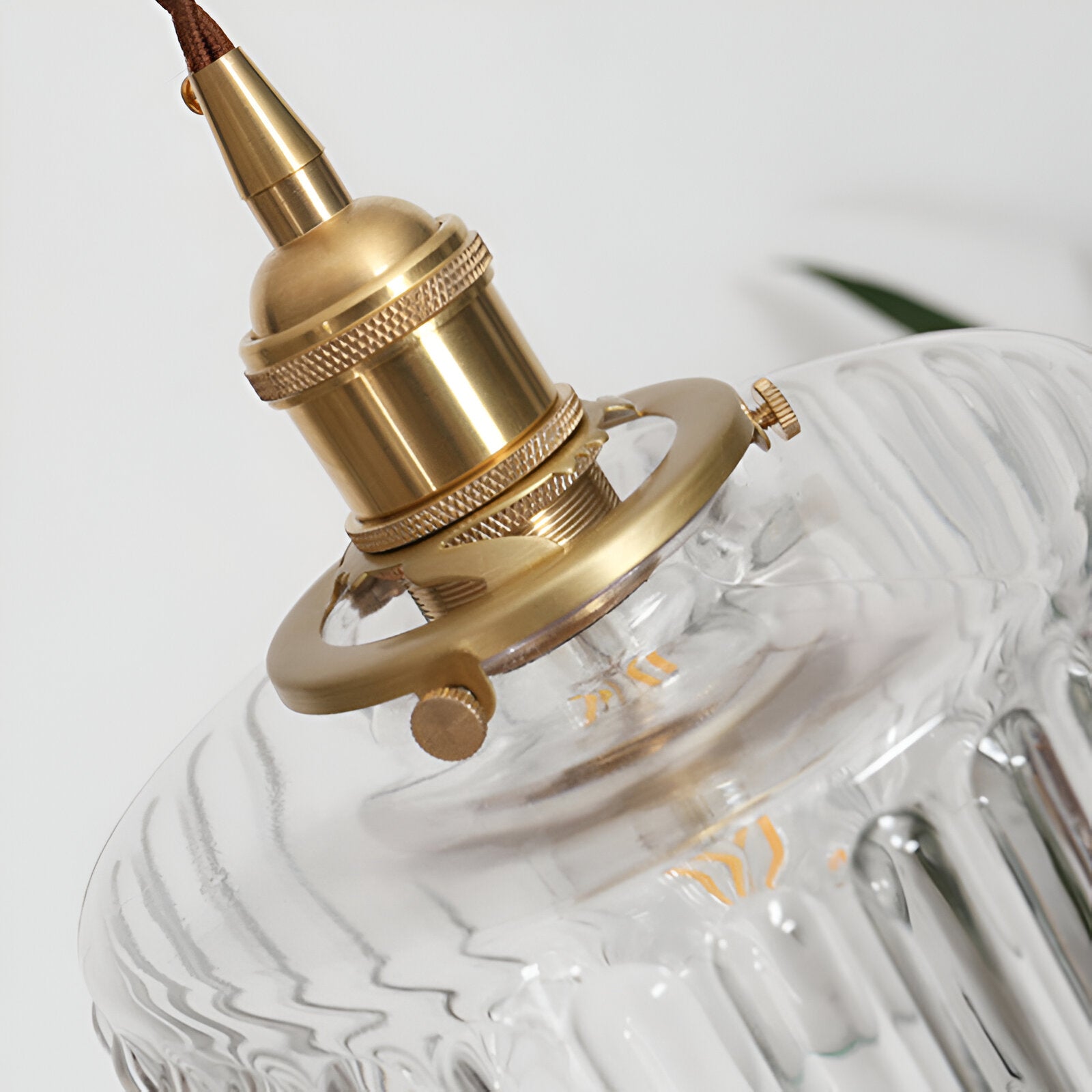 GlamourGlass Pendelleuchte - Vintage Grün Hängelampe - Zylindrische Leuchte