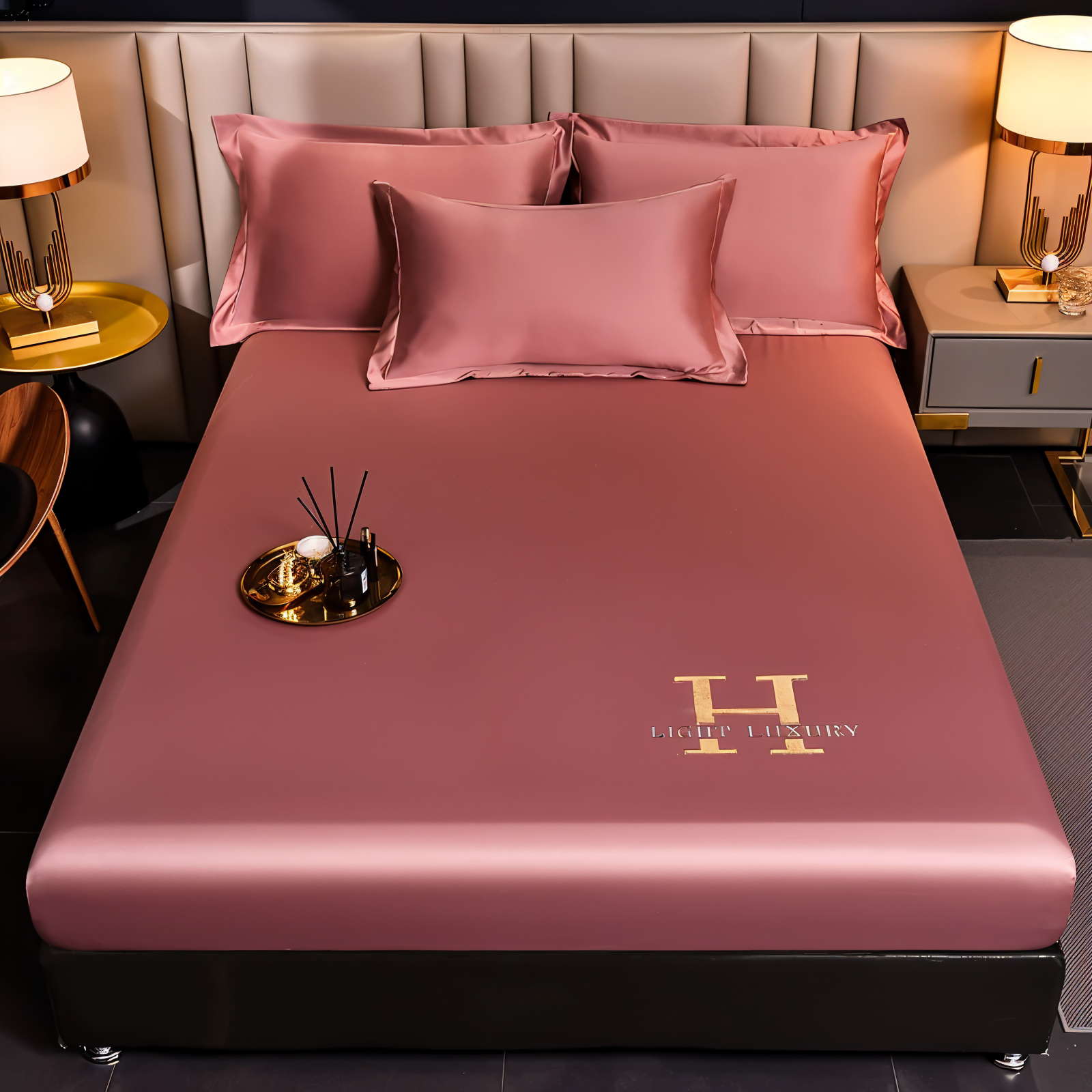 Glänzende Silk Sheets - Atmungsaktives Satin Spannbetttuch - Matratzenbezug