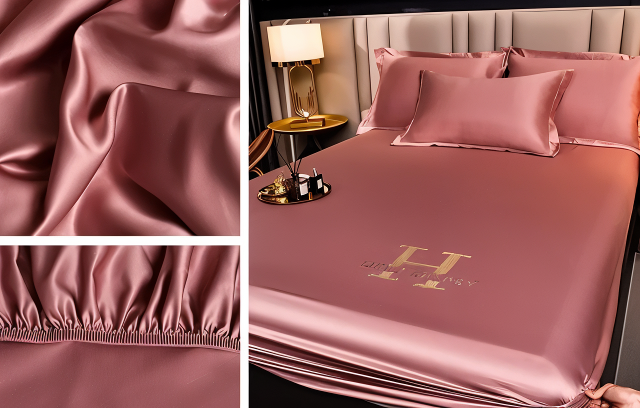 Glänzende Silk Sheets - Atmungsaktives Satin Spannbetttuch - Matratzenbezug