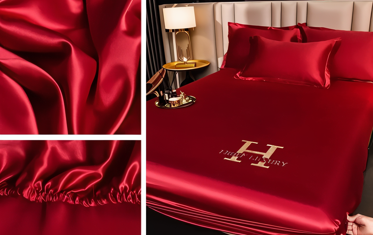 Glänzende Silk Sheets - Atmungsaktives Satin Spannbetttuch - Matratzenbezug