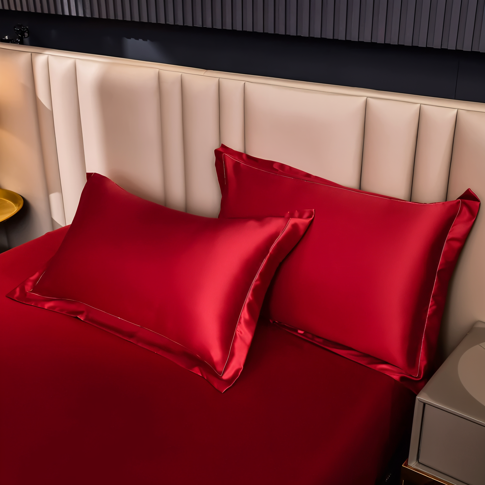 Glänzende Silk Sheets - Atmungsaktives Satin Spannbetttuch - Matratzenbezug