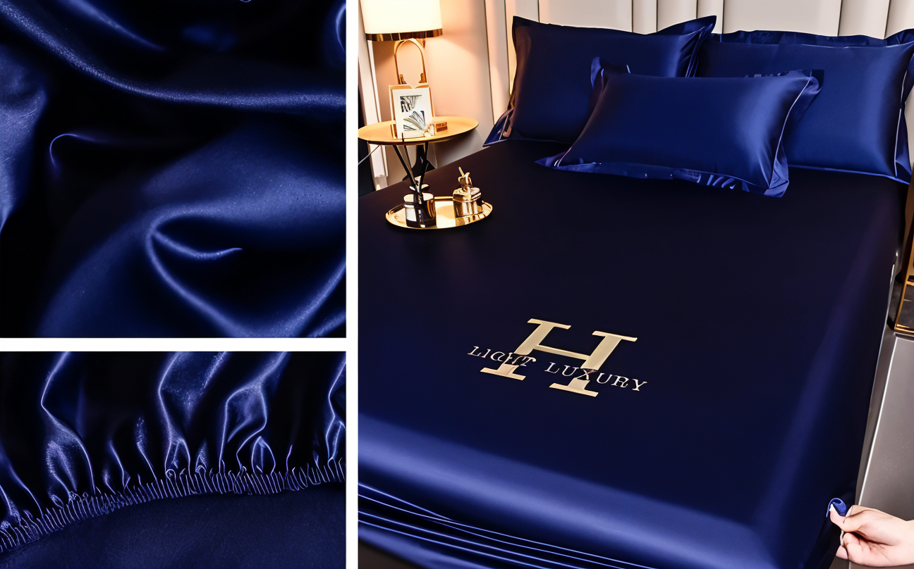 Glänzende Silk Sheets - Atmungsaktives Satin Spannbetttuch - Matratzenbezug
