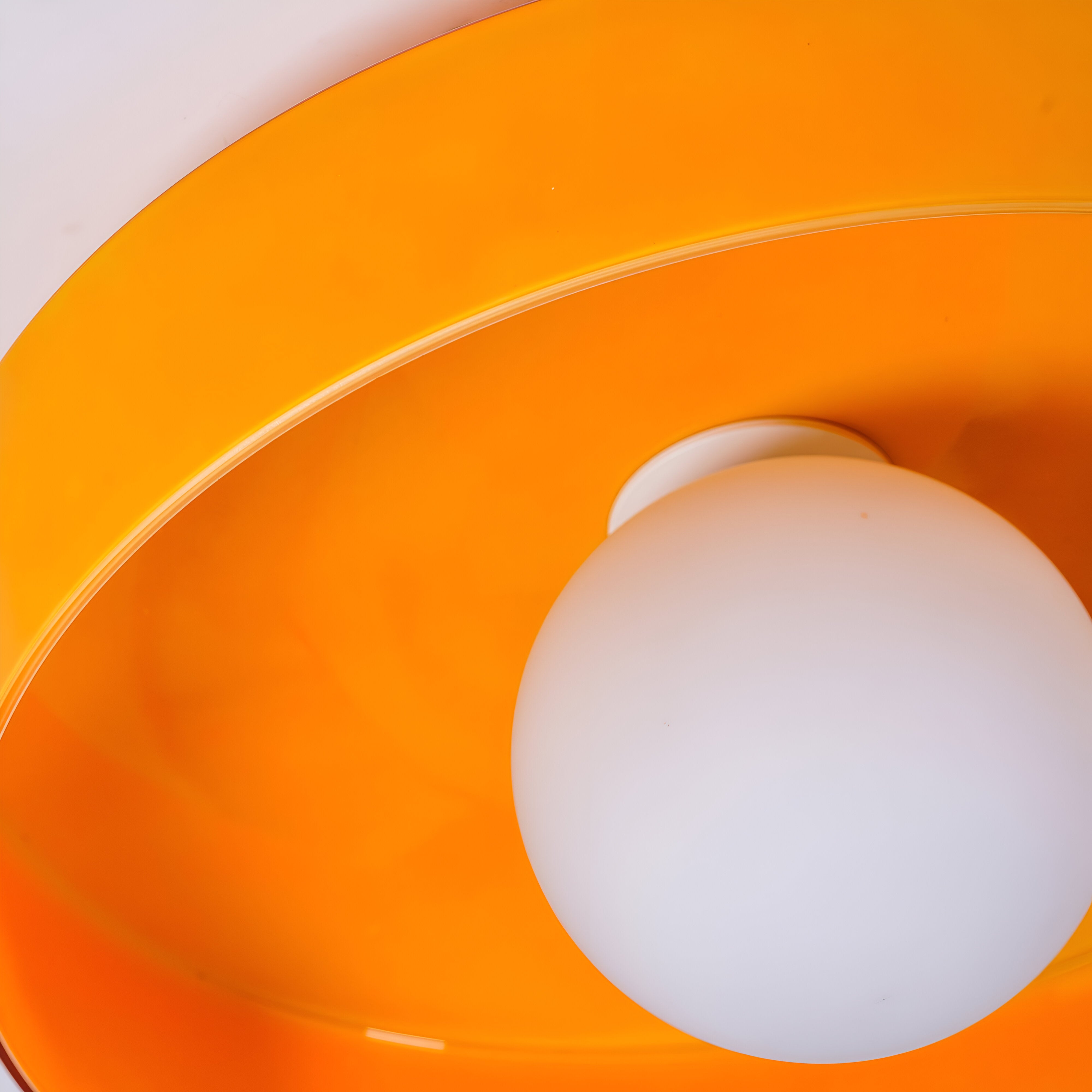 OrangeBeam Nordische Deckenleuchte- Halbbündige Deckenleuchten aus Glas