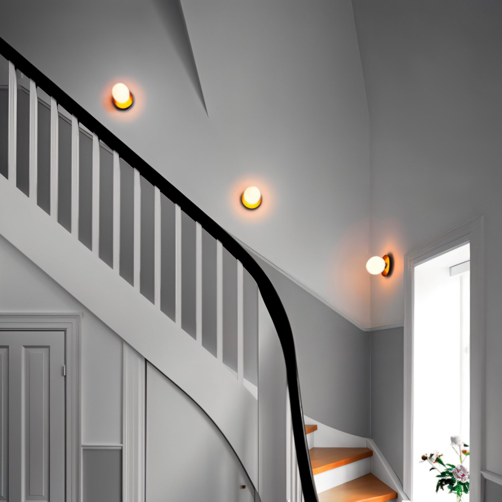 GlobeGlist Deckenleuchte - Stilvolle Mattierte & Klare Kristallkugel LED Deckenleuchte