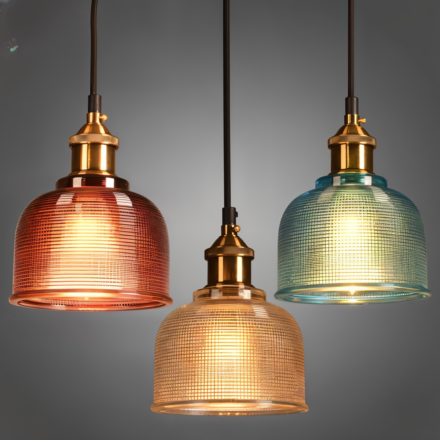 Glossy Bell Pendelleuchte - Bunte Retro Glas Pendelleuchte-Moderne Hängelampe
