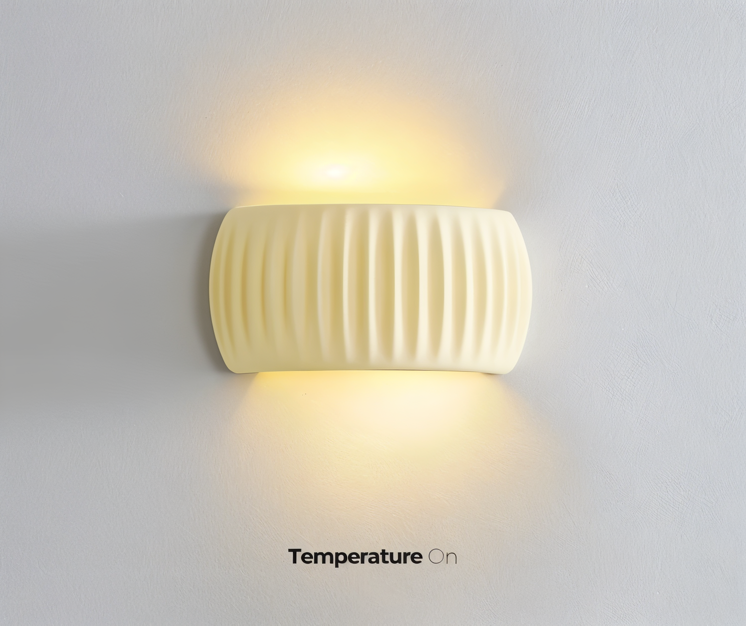 Grün Gerippte Wandleuchte - Artistic Macaron Lampe - Harz Nordic Beleuchtung