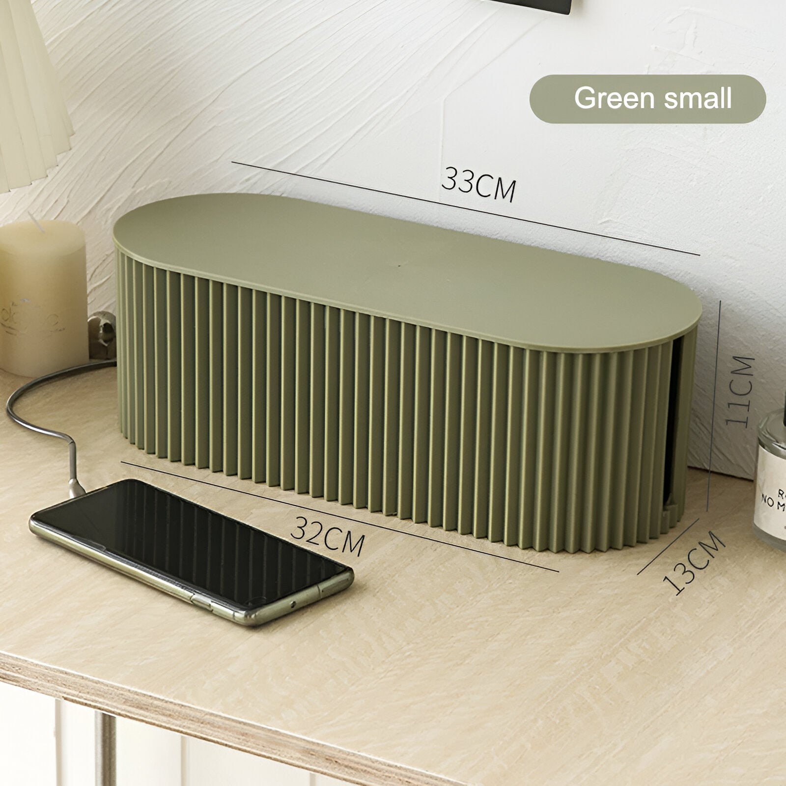 Hid Kabelbox - Minimalistische Macaron Aufbewahrung - Ladegerät und Kabel Organizer