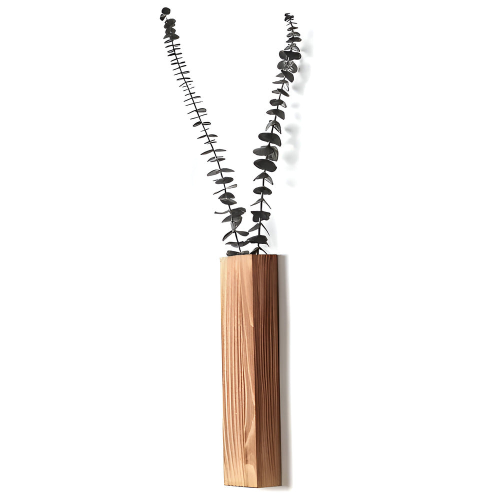 Holz Wandvase - Holz rechteckige Pflanzenregal - 30 cm