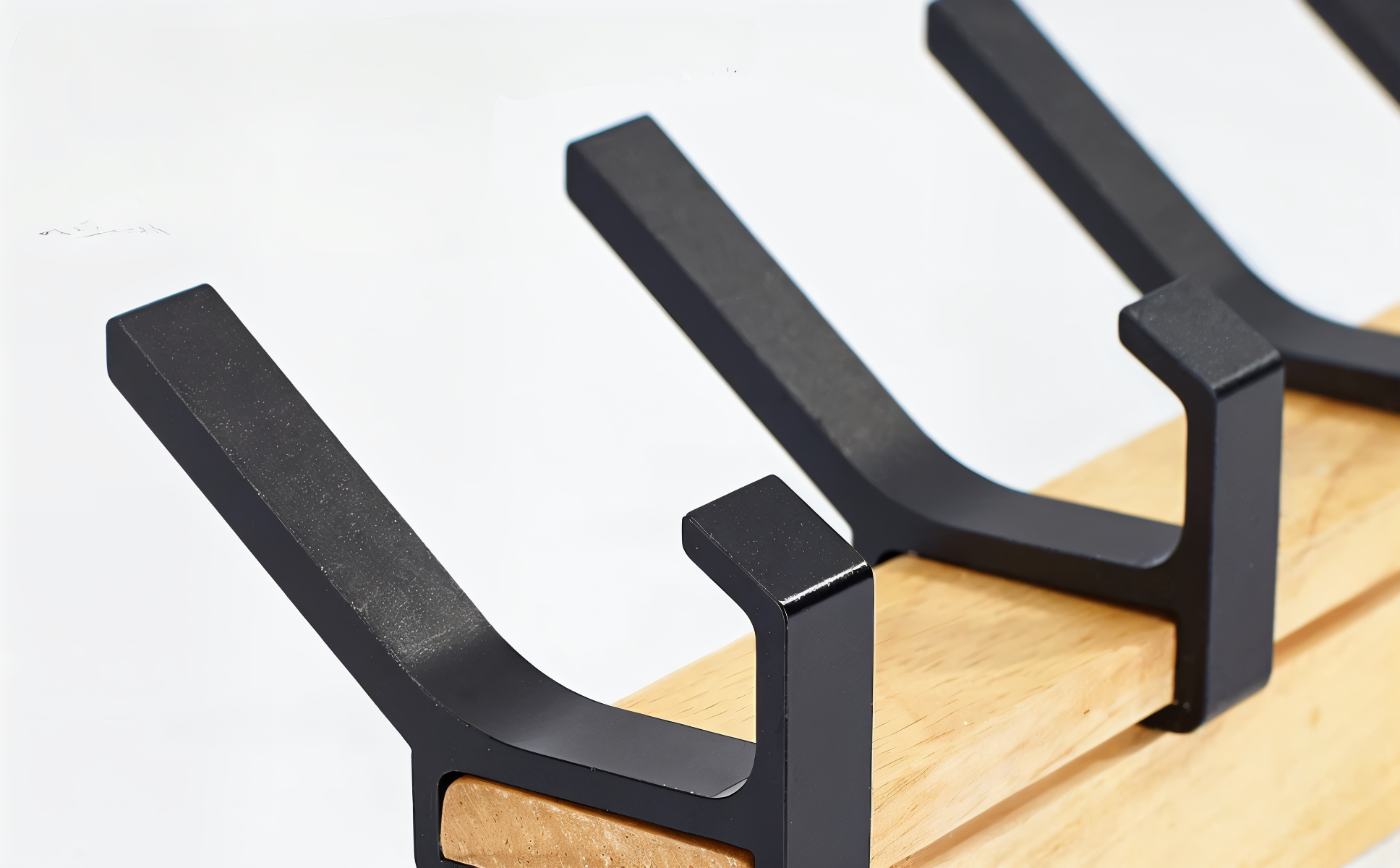 HookMov Kleiderhänger - Multifunktionaler Wandhalter aus Holz mit Aluminiumhaken