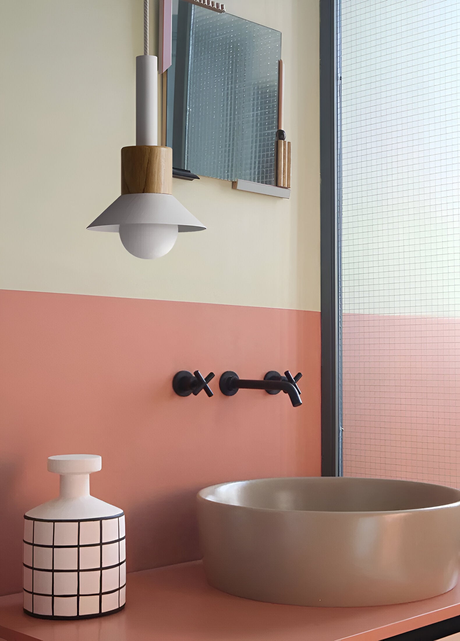 HueDrop Pendelleuchte - Bunte Scheibe, Trommel und Kuppel Makrone Hängelampe