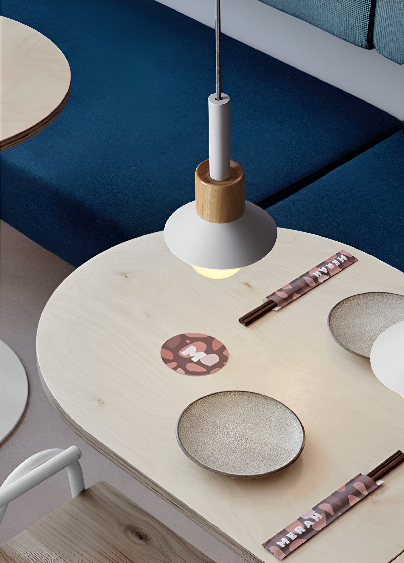 HueDrop Pendelleuchte - Bunte Scheibe, Trommel und Kuppel Makrone Hängelampe