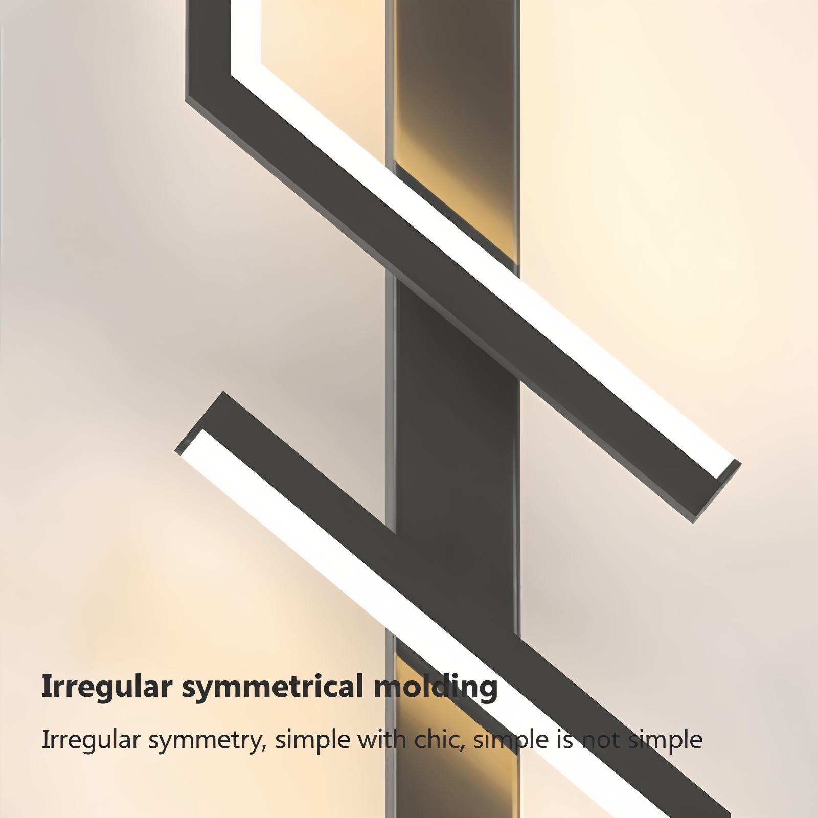 Moderne minimalistische Led-Wandleuchte in Streifenform
