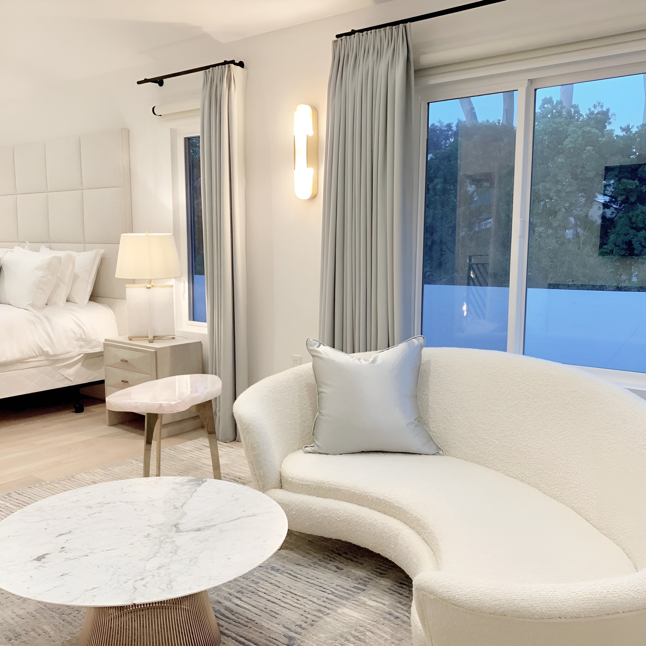 Lavish Alabaster Wandleuchte - Moderne Kupfer-Wandleuchte - LED-Wandleuchter