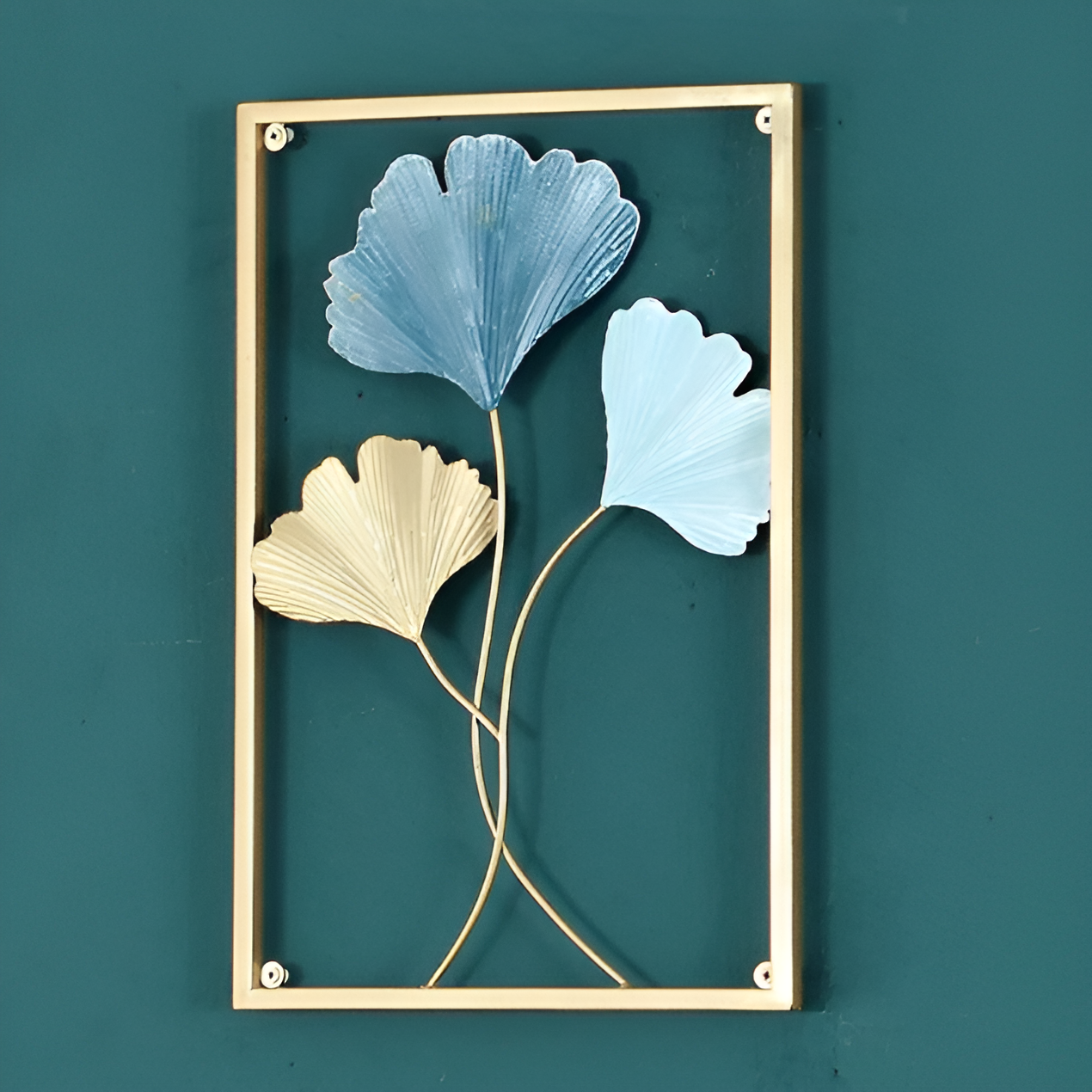 Leafy Luxe - Von Blättern inspirierte nordische Metallwandkunst für stilvolle Wohnungen