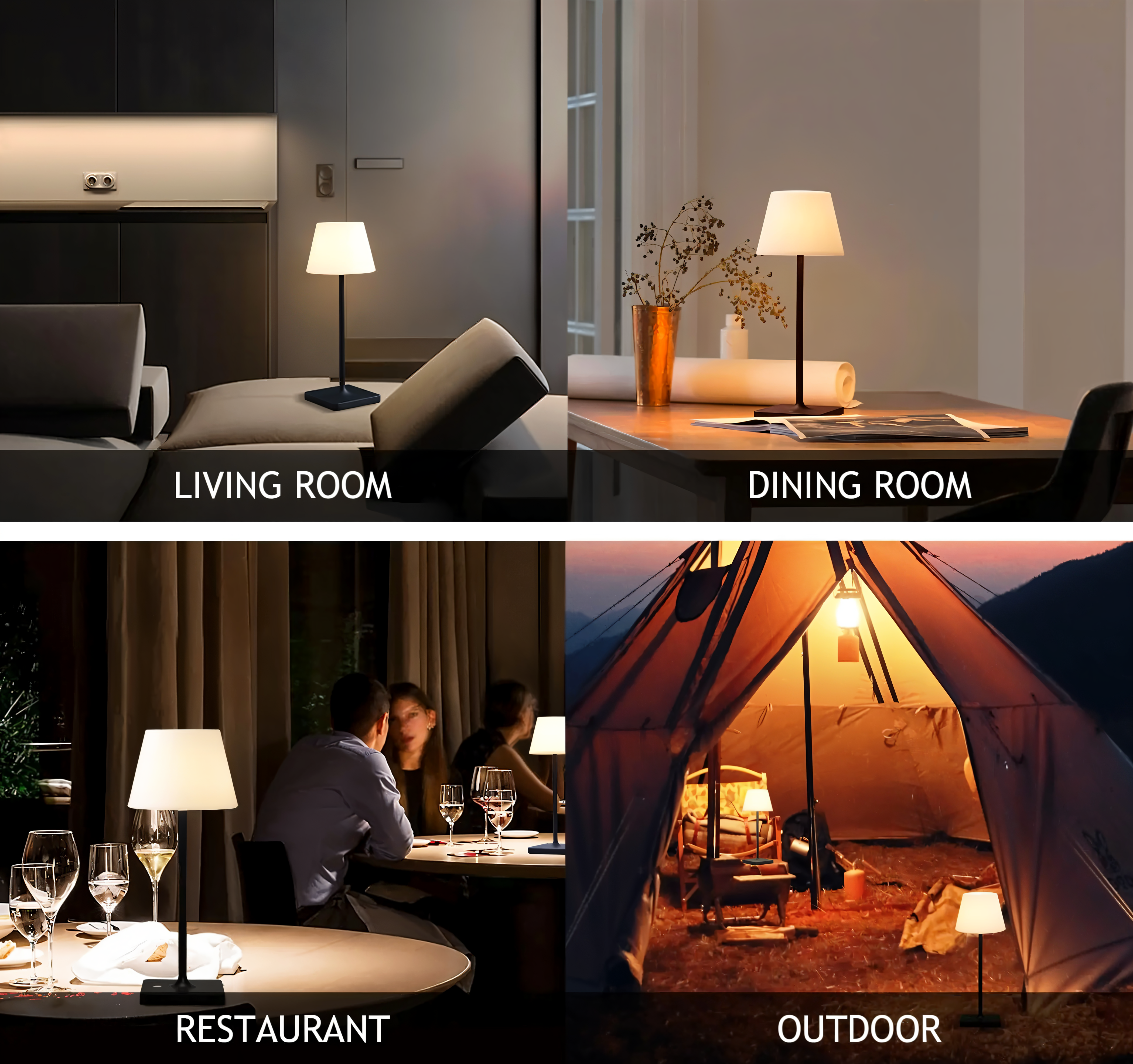 LightFlex Tischleuchte - Kabellose Tischleuchte für Grenzenloses Ambiente