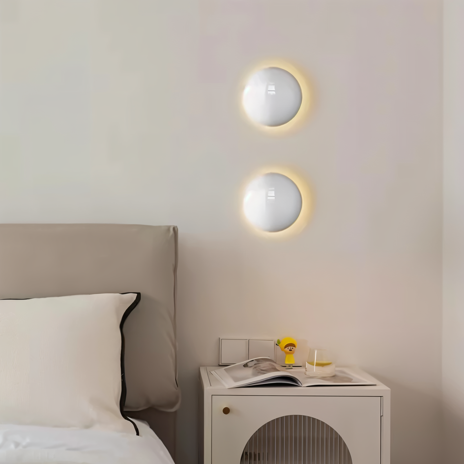 LumiCircle Wandleuchte - Moderne Runde Wandlampe - Energieeffiziente Wandleuchten LED