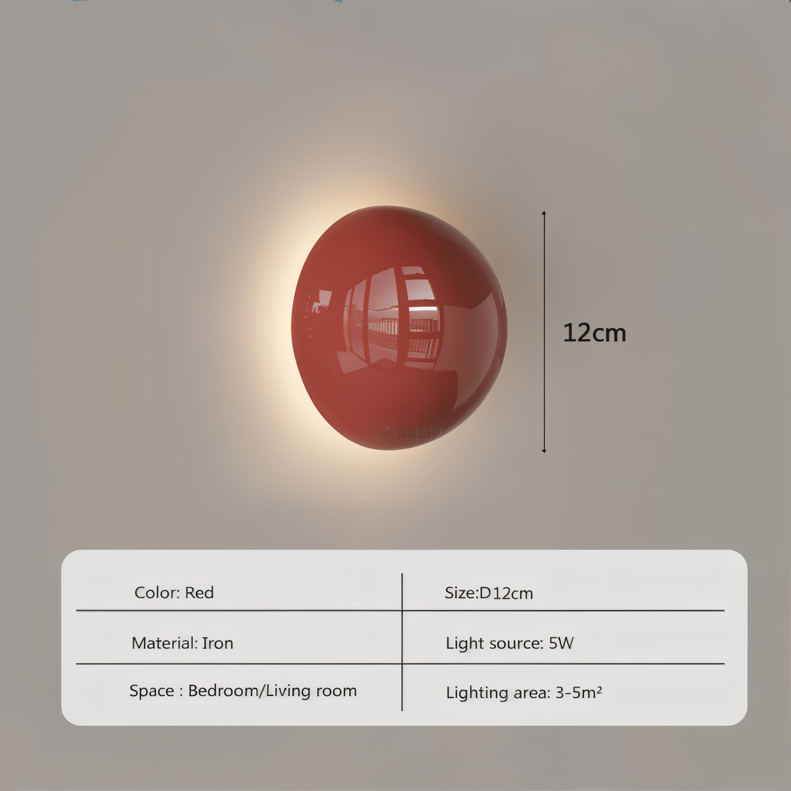 LumiCircle Wandleuchte - Moderne Runde Wandlampe - Energieeffiziente Wandleuchten LED