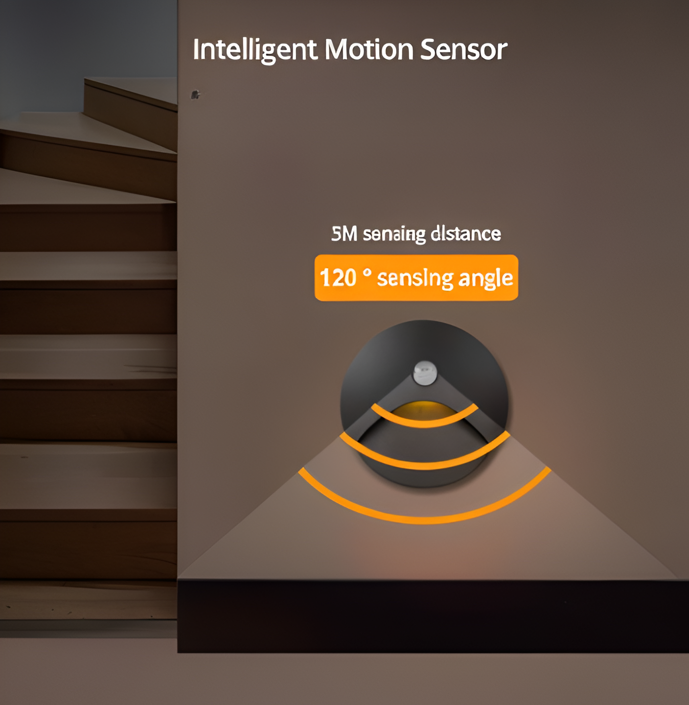 LuminiPath - Wasserdichte IP65 Wandleuchte - Innen und Außenwandleuchte - Bewegungsmelder Wandleuchte LED