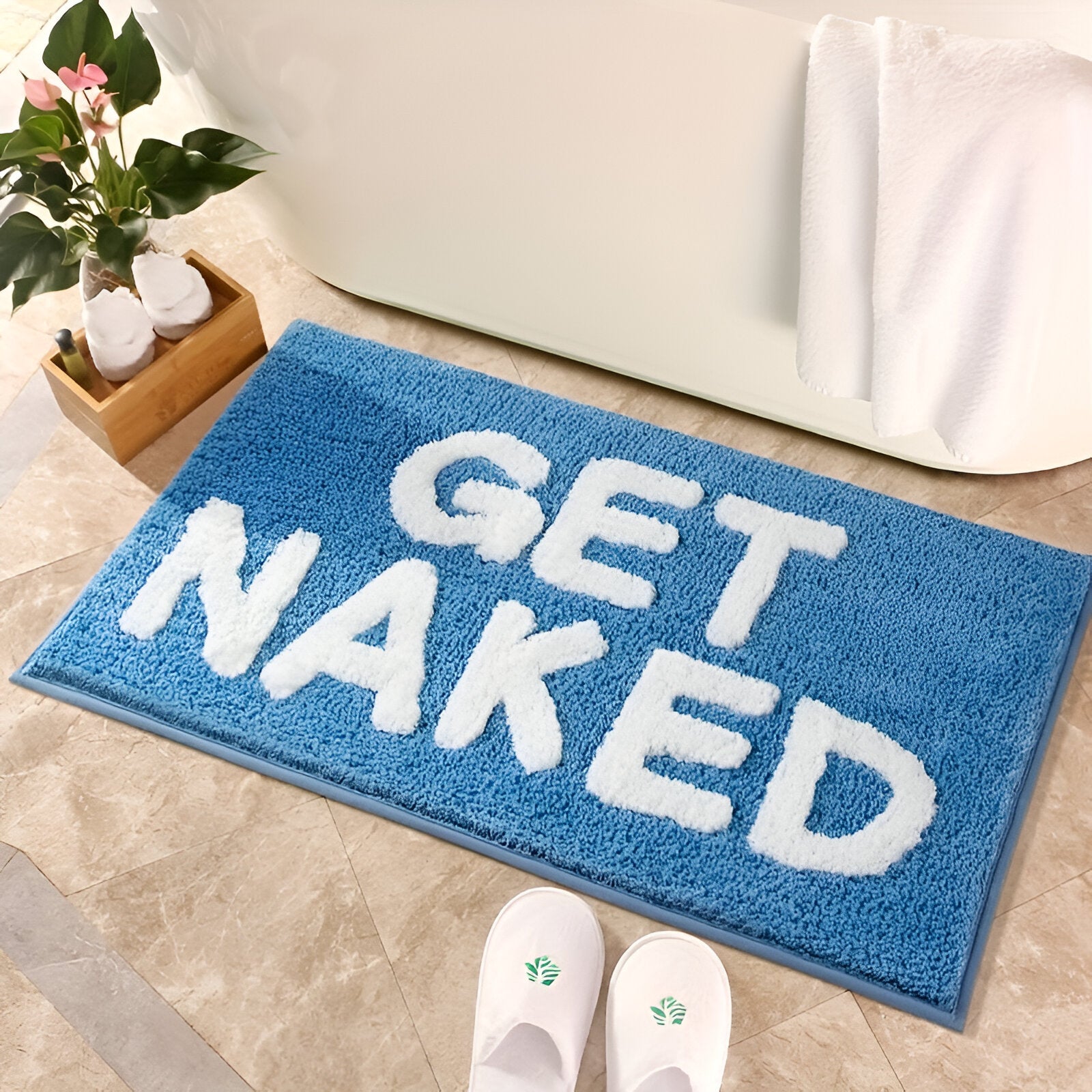 LuxLetter Badematte - Bunte Badematte - Badematten Rutschfest