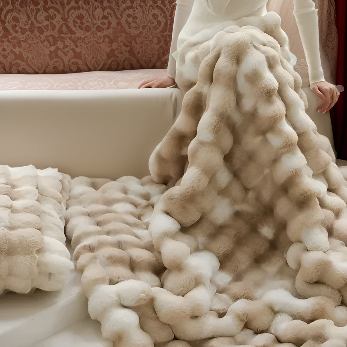 LuxeFleece - Kuschelige und elegante Wärmedecke für unterwegs Komfort