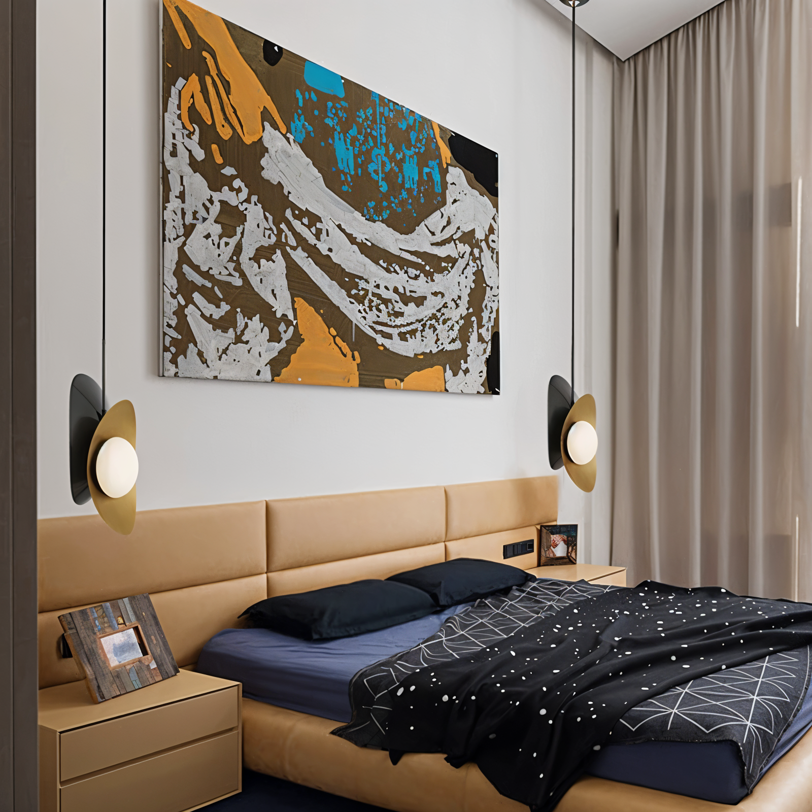 Luxe Pearle Pendelleuchte - Luxuriöse Perlenglaslampe Metall Hängelampe