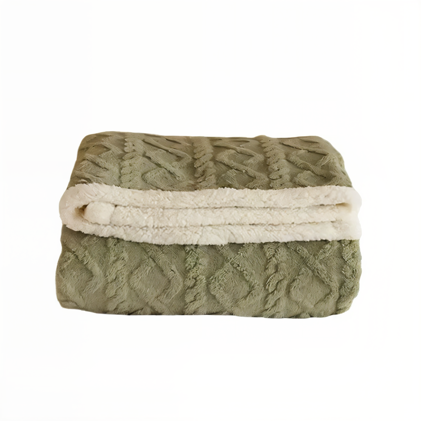 LuxiFaux Wool Plaid - Doppelseitiger Plüsch Fleece Überwurf