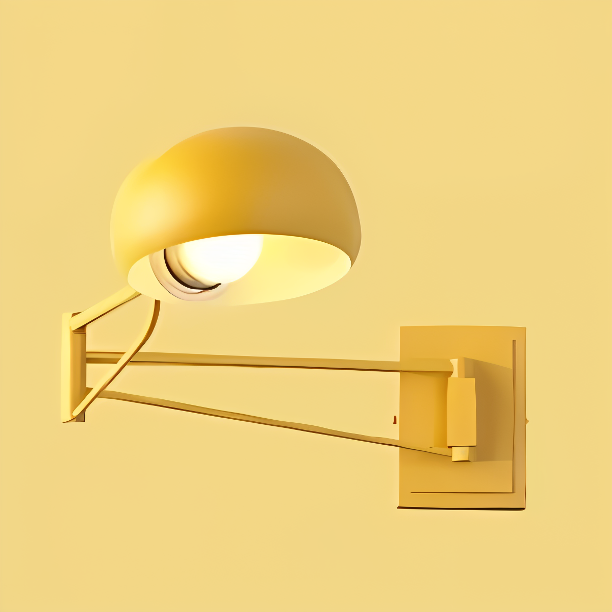 LuxiFlex Wandleuchte - Verstellbare Metallic Langarm Wandlampe - Moderne E27 Macaron Wandleuchten LED