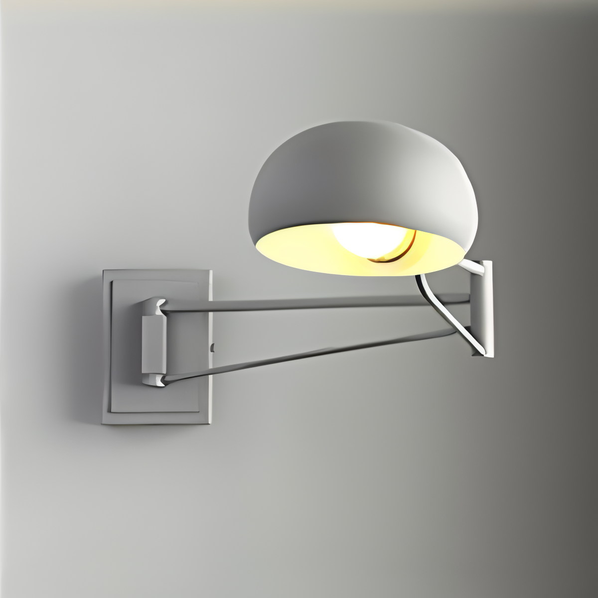LuxiFlex Wandleuchte - Verstellbare Metallic Langarm Wandlampe - Moderne E27 Macaron Wandleuchten LED