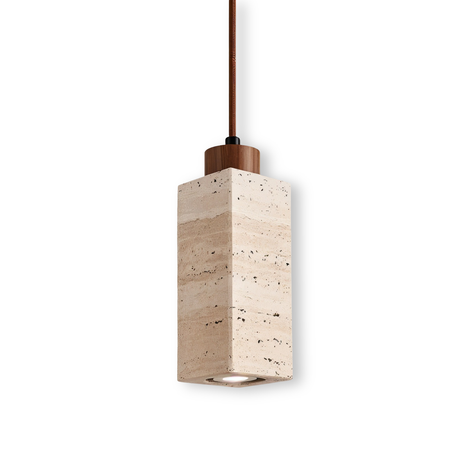 Marmor-Deckenlampen beleuchtung - Zylindrische Marmorleuchten - Röhrenpendelleuchte