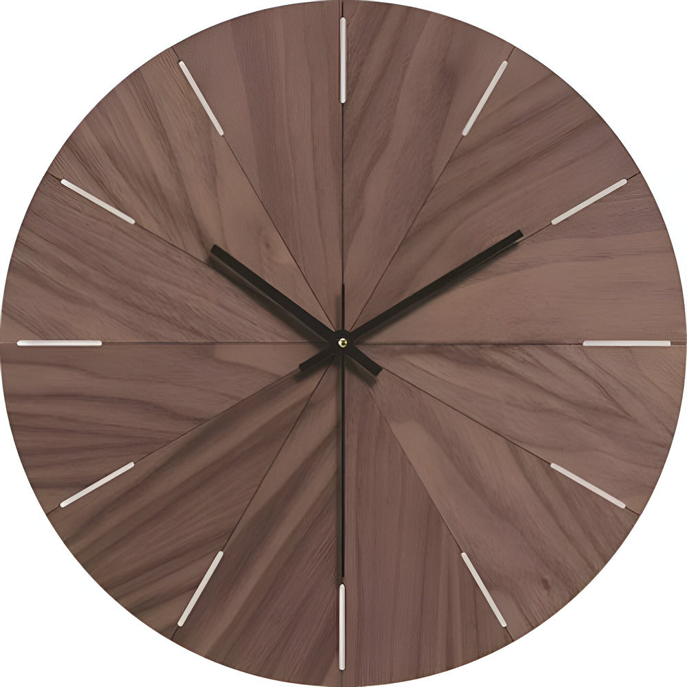 Minimalistische Holz Wanduhr - Moderne Uhr für Zeitgenössische Wohnkultur