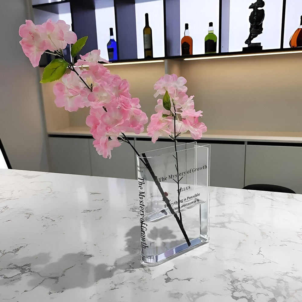 Moderne Transparante Vase für elegante Blumenarrangements und stilvolle Inneneinrichtung