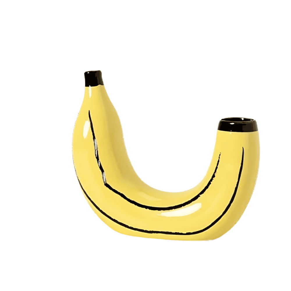 Moderne, Bananenförmige dekorative Vase für stilvolle Wohnkultur
