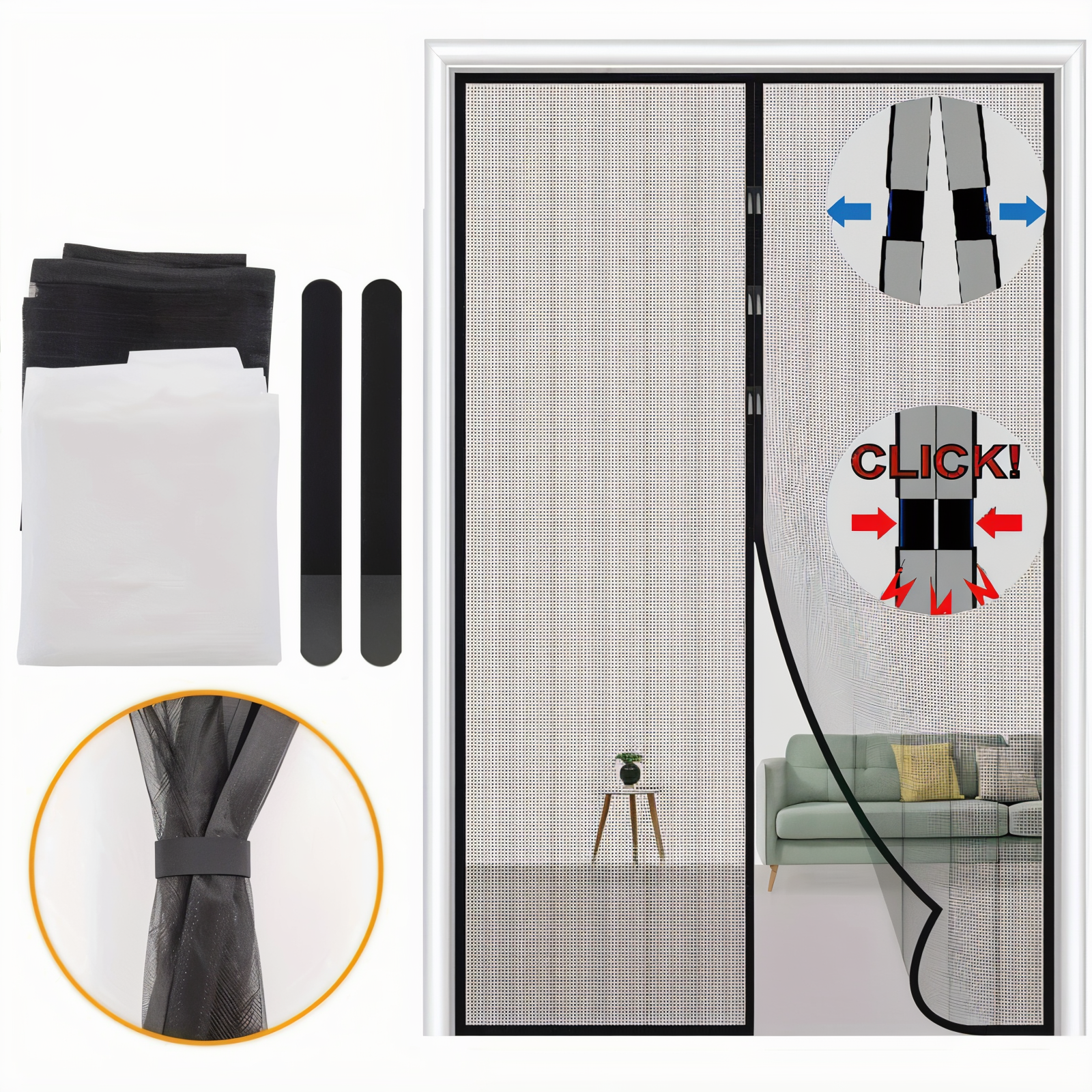 NetShield - Smart Magnetverschluss Moskito-Türnetz