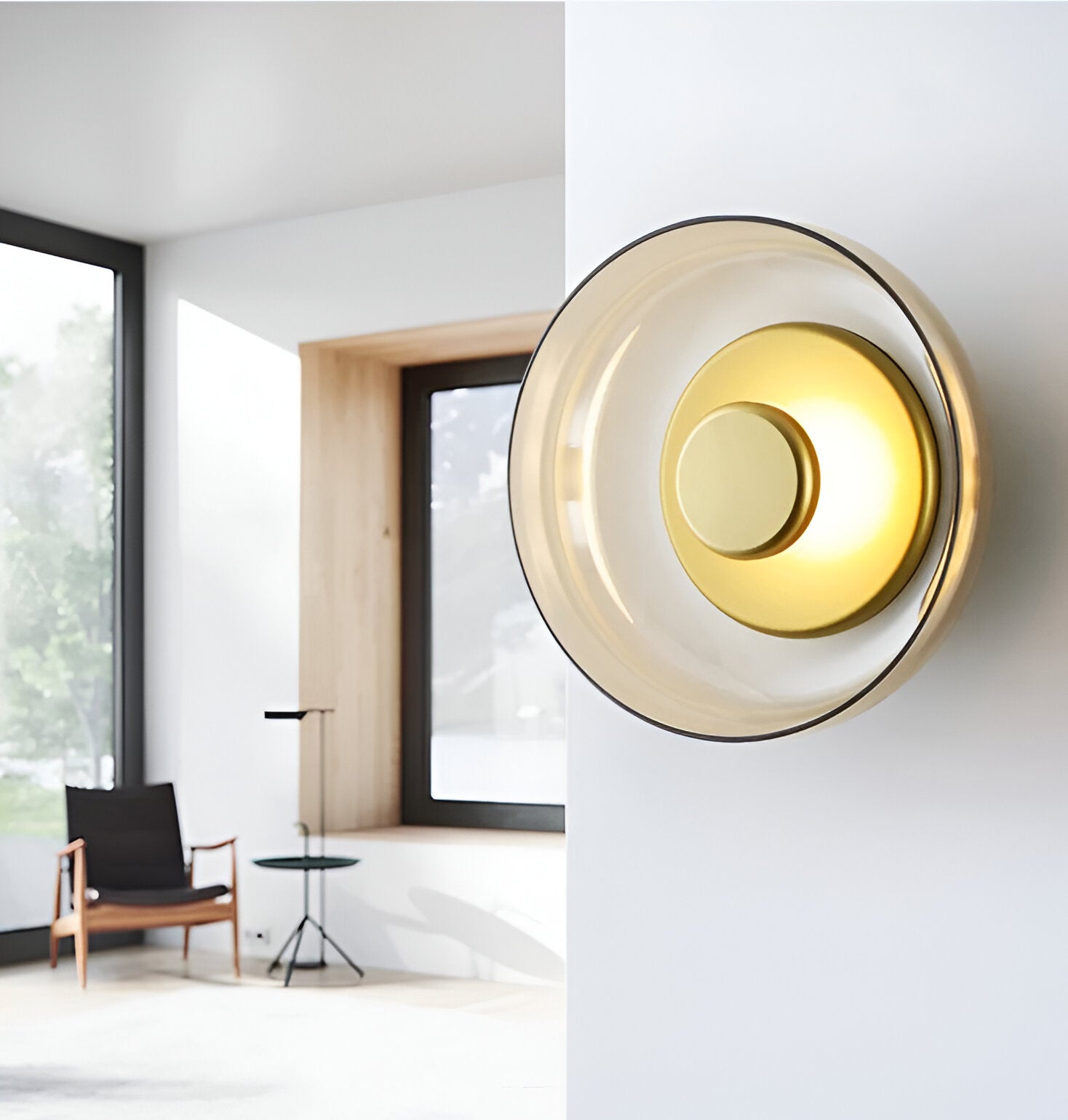 NordBowl Wandleuchte - Rund Nordic Lighting - Glasschale Wandlampe