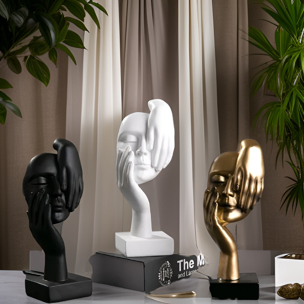 Nordic Mind - Harz Luxuriöse Abstrakte Denker Skulptur