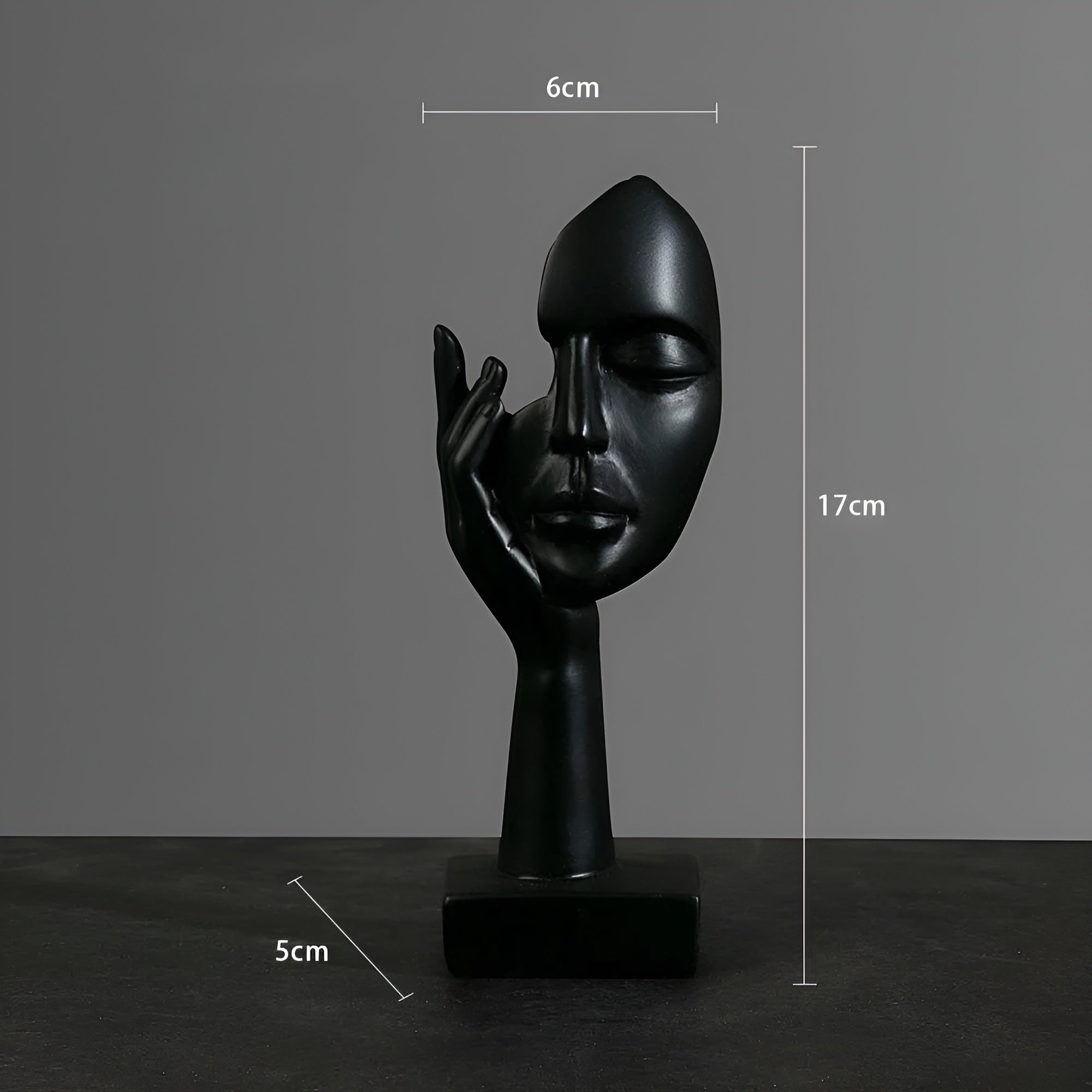 Nordic Mind - Harz Luxuriöse Abstrakte Denker Skulptur