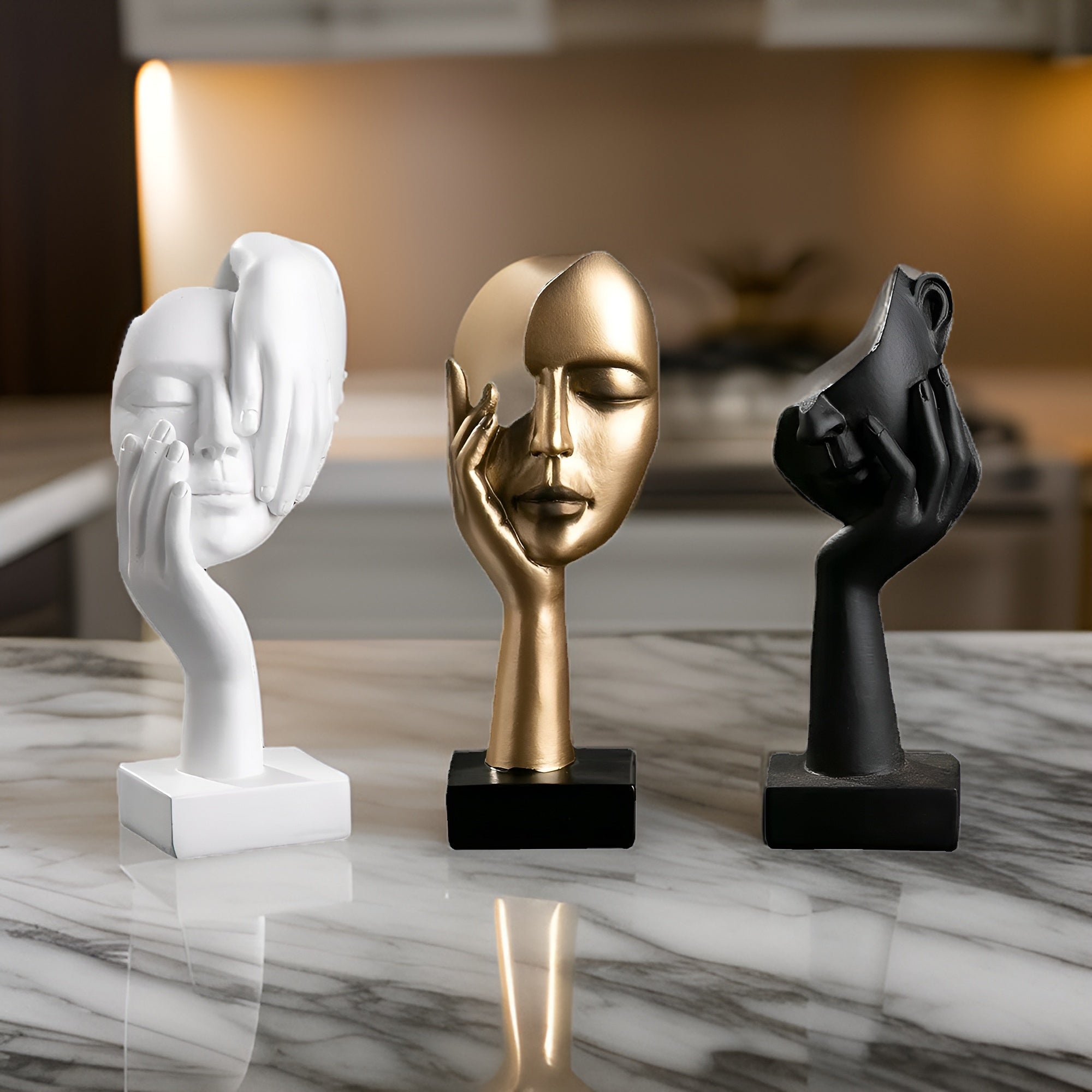 Nordic Mind - Harz Luxuriöse Abstrakte Denker Skulptur